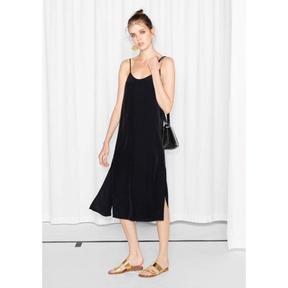 & Other Stories polka dot slip dress Sz 12